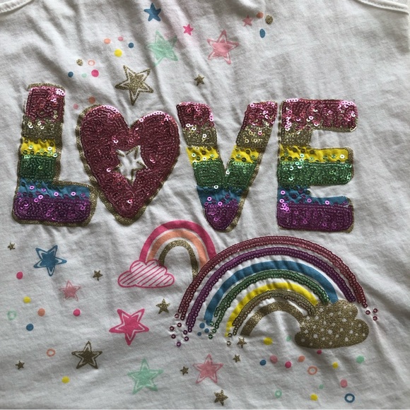 Isaac Mizrahi Girls Size M(7-8) White Tank-Top Shirt Embellished sequenced Shirt - Picture 8 of 14